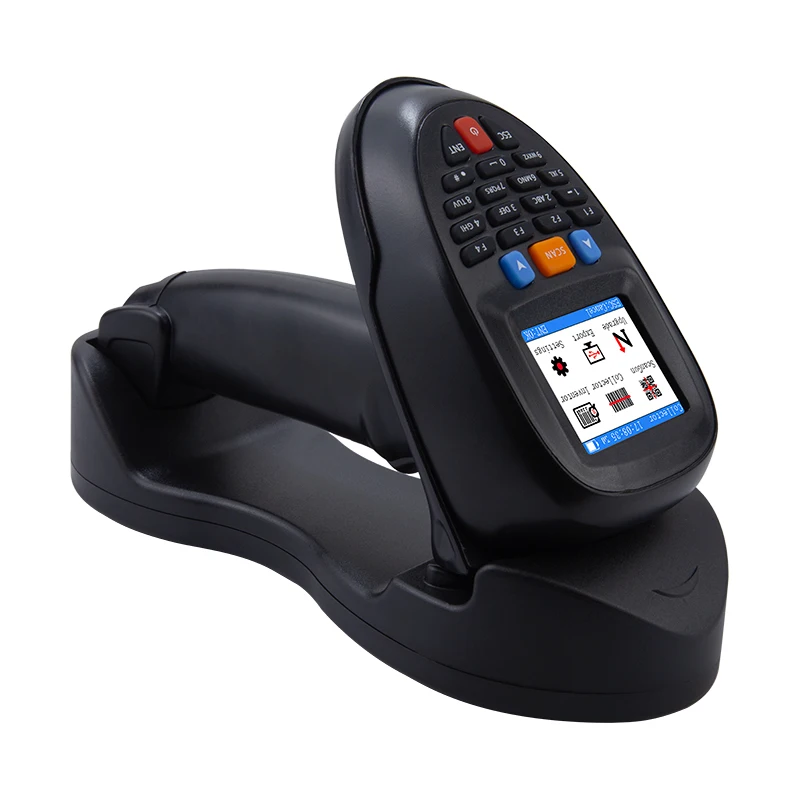 Imagem -06 - Scanner de Código de Barras Pda Collcetor Ns7103 1d 2d qr Código Verificação Inventário Armazenamento Handheld Repetição Alarme Contagem Lcd