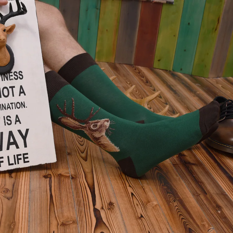 Calcetines felices inspirados en celebridades para hombre, medias de estilo europeo y americano, nueva moda, calcetines de tiburón, calcetines de