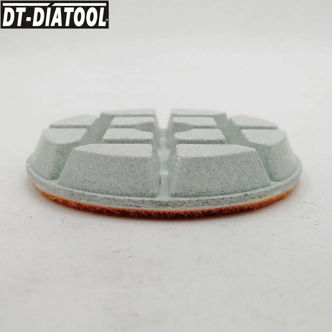 Almohadillas de pulido de hormigón de diamante, discos de lijado de unión de resina espesada para reparación de suelo, diámetro 80mm/3 ", N. ° 100, DT-DIATOOL, 3 unids/set