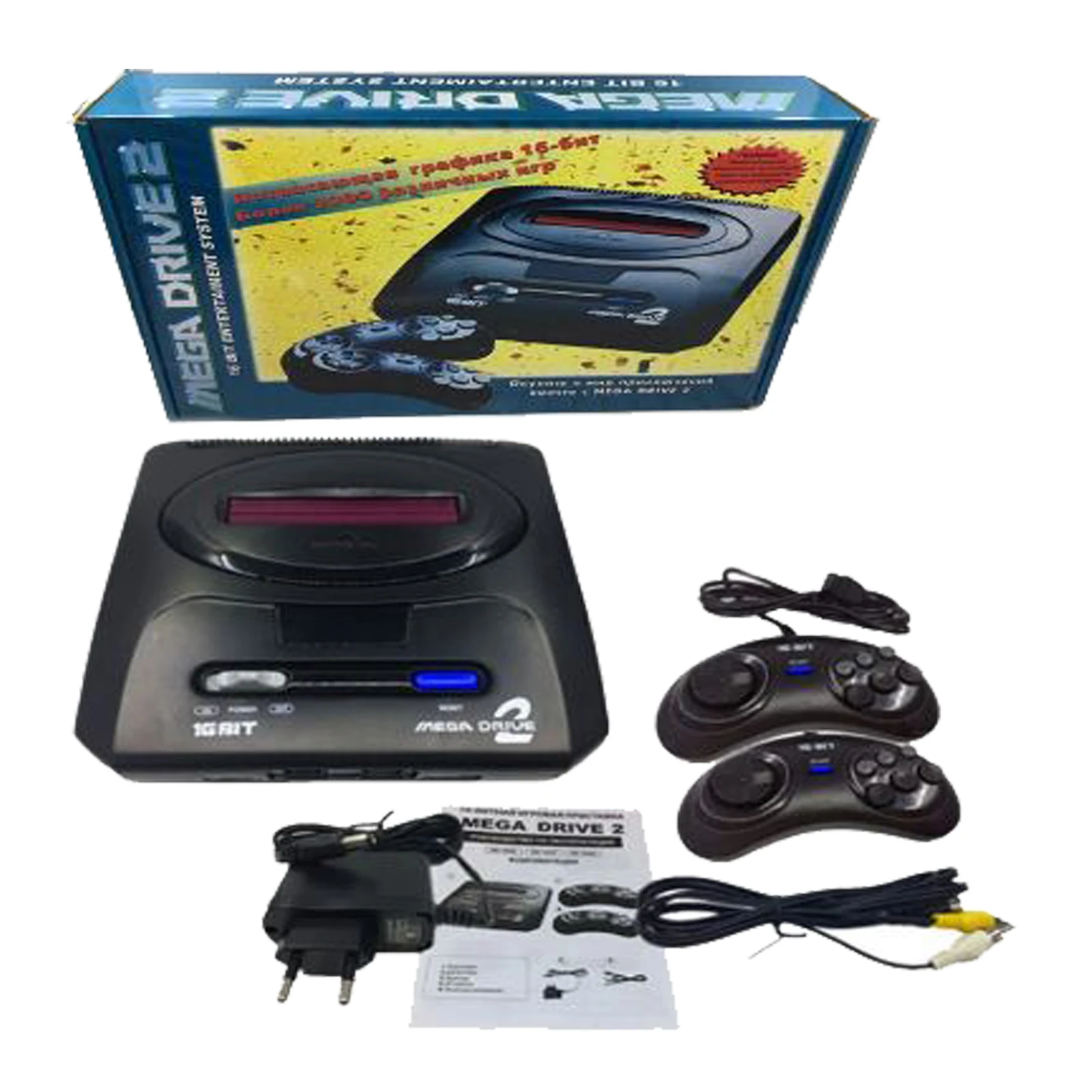 16 bit SEGA MD2 Video Game Console with US and Japan Mode Switch,for Original SEGA handles Export Russia