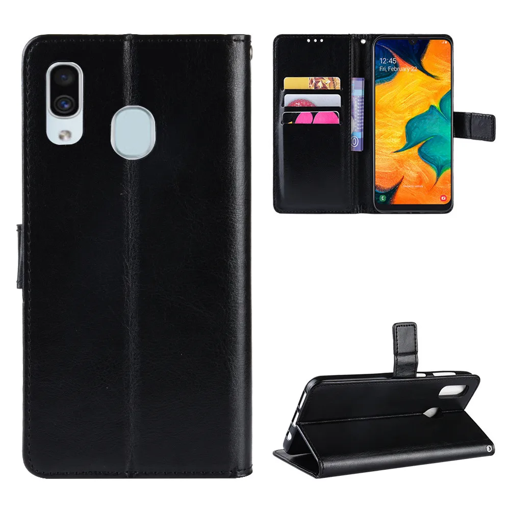 Fashion ShockProof Flip PU Leather Wallet Cover Samsung Galaxy Wide 4 Case For Samsung Wide4 A205S SM-A205S Phone Bags