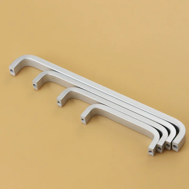 Muebles Space Aluminum Handles Kitchen Door Cabinet Straight Handle Pull Knobs Furniture Hardware Cabinet Knobs Drawer Knobs