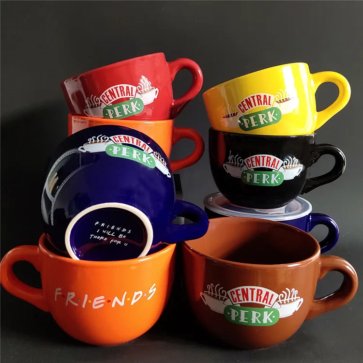 Friends TV Show Series Central Perk Ceramic Coffee Tea Cup 650ml Friends Central Perk Cappuccino Mug