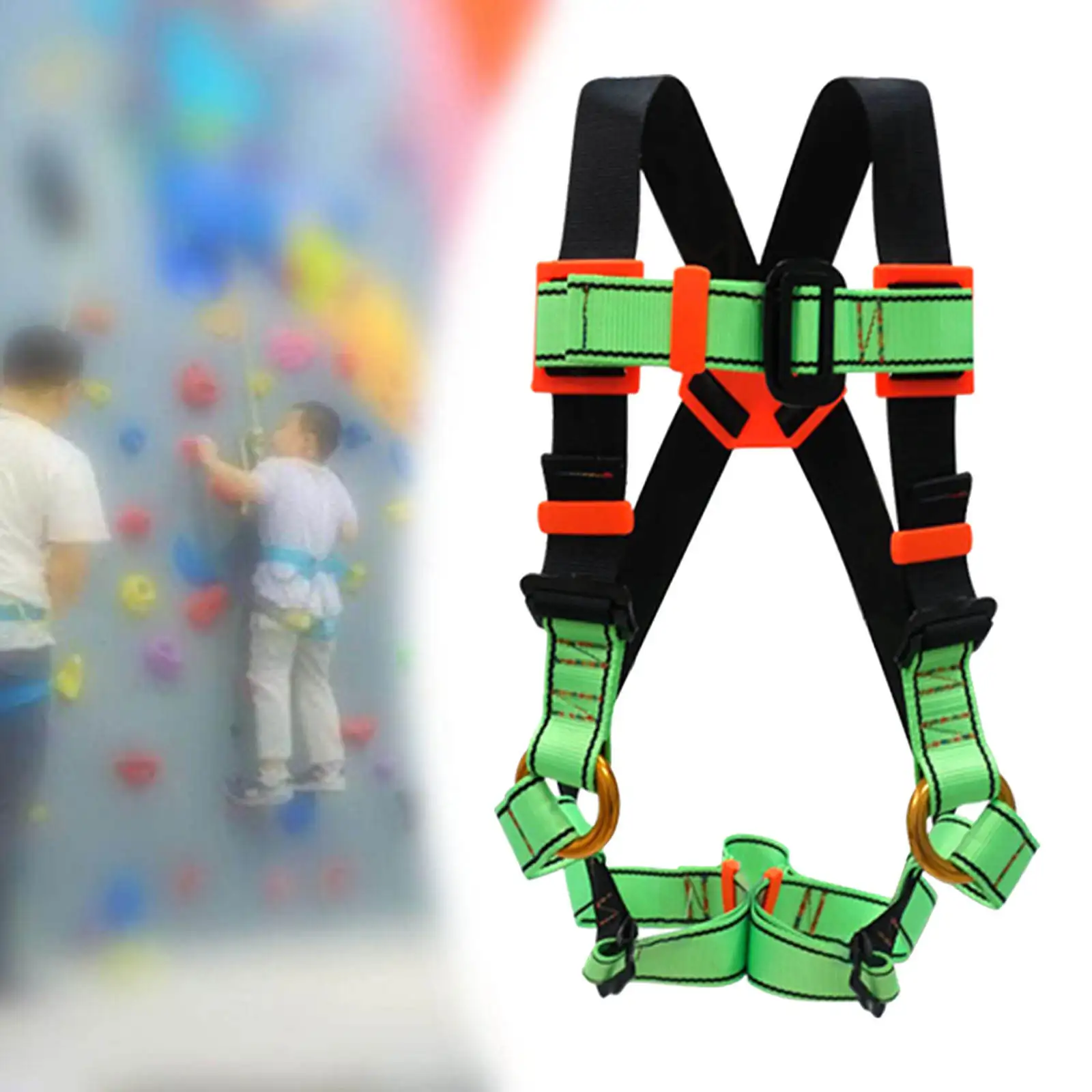 Rock Climbing Safety Harnes, Full Body Harness Belt for Mountaineering/Rappelling/Tree Climbing Equipment Accessories