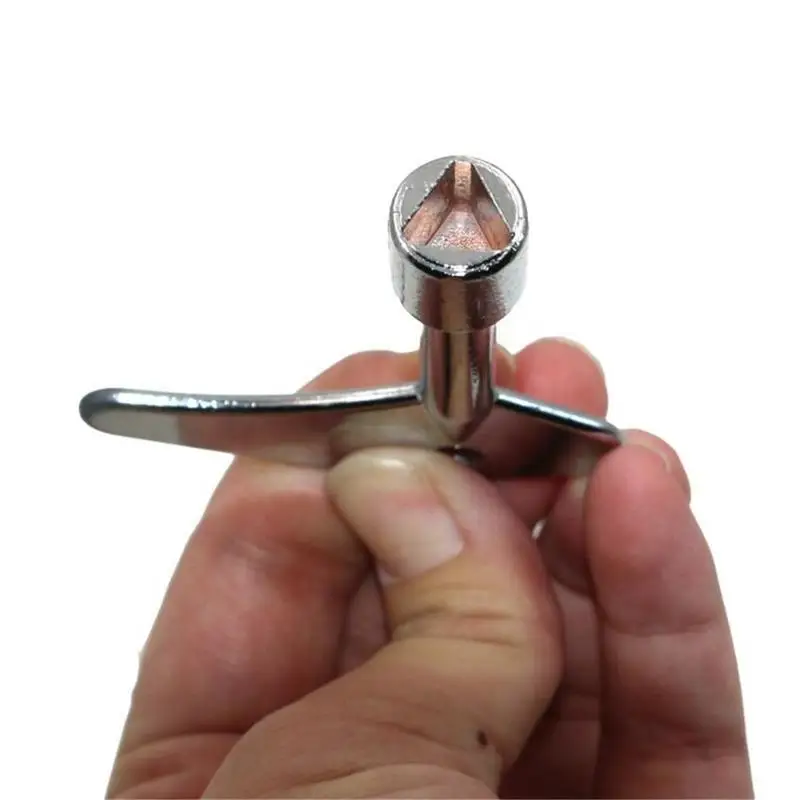 1PC Single Inner Triangular Key Elevator Key High Quality Inner Triangle Key Wrench Elevator Water Meter Valve Wrench