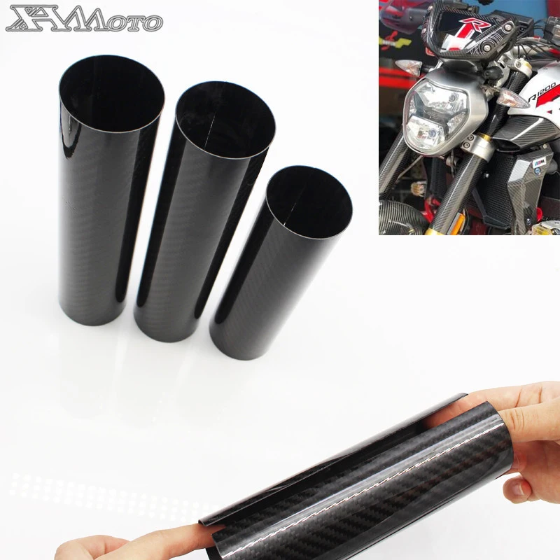 FORK WRAPS Front shock absorber Protectors Upper & Lower  For KAWASAKI Z900 2017-2019 Full Carbon