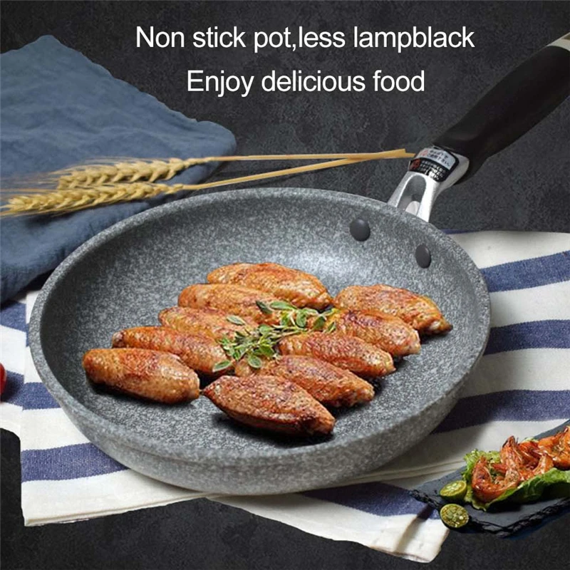 Japanese Style Rice Stone Pan Non-stick Frying Pan With Anti-Scalding Handle Frying Pan Cooker Kitchen Tools