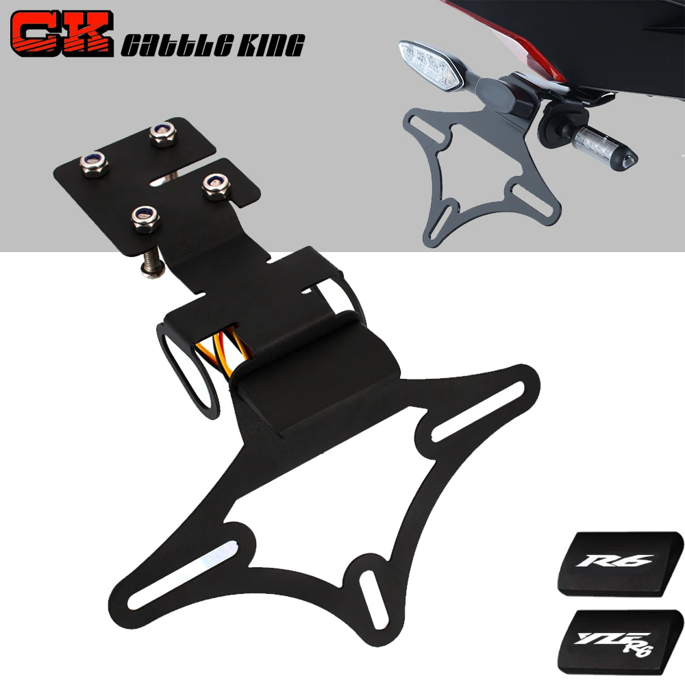 For Yamaha YZF R6 YZF-R6 YZFR6 2017 2018 2019+ Motorcycle Tail Tidy License Plate Holder Fender Eliminator Accessories