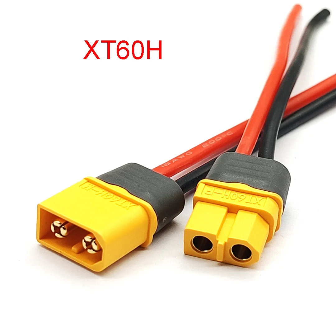 

Amass XT60 Cable Connector Male Female XT60H Plug with Sheath Cover Silicon Wire for RC Lipo Battery FPV Drone 10cm