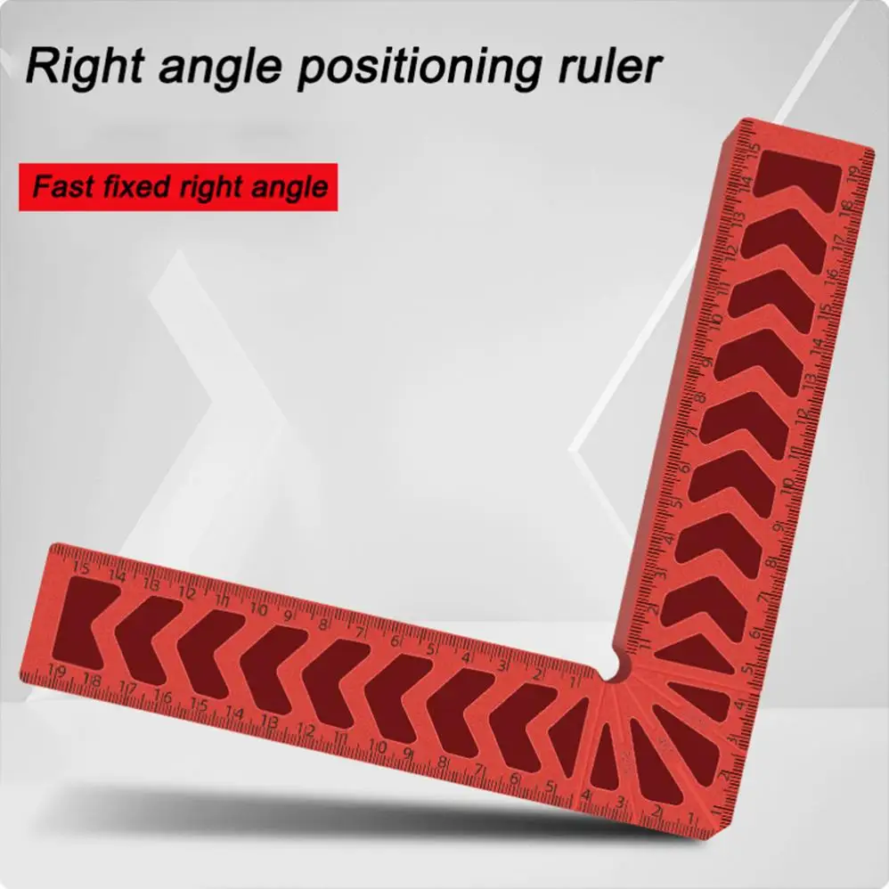 90 Degree Right Angle Auxiliary Positioner 3 / 4 / 6 / 8 Inch Woodworking Tool Plastic Square Angle Ruler Fixer