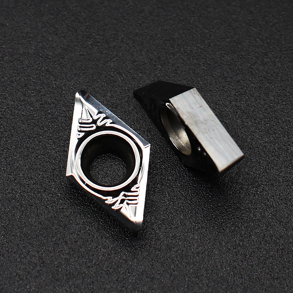 DCGT11T302 DCGT11T304 DCGT11T308 AK 01เครื่องตัดอลูมิเนียมทังสเตนคาร์ไบด์แทรกเครื่องกลึงCNCเครื่องมือการประมวลผลอลูมิเนียม