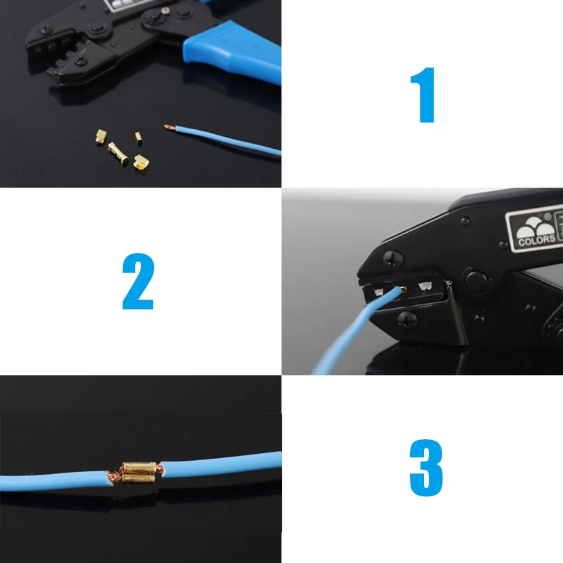 100 Stück U-förmige Kupferringklemmen, nicht isoliert, für Auto- und Motorradkabel, Crimpverbinder DJ454A/B/C 453 452 – Detail 20