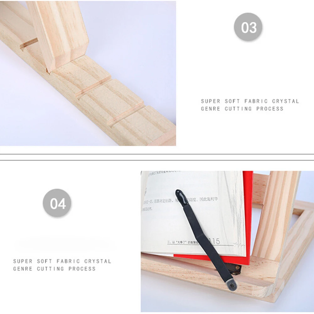 범용 나무 프레임 독서 책장 브래킷 태블릿 노트북 스탠드 홀더 랙, 핫세일