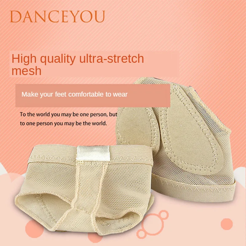 New Coming 2 Holes Dance Foot Thongs Underies Paws Ballet Contemporary Modern Yogawear Exercise Training Mesh Microfibe Nude Gym