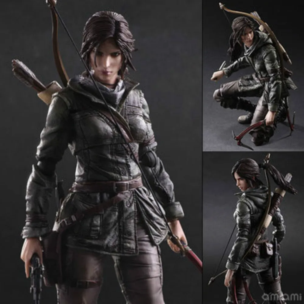 Play Arts The Tomb Raider PVC Action Figure Toys Lara Boy toy Anime Figure Laura Collectable Tomb Raider Croft