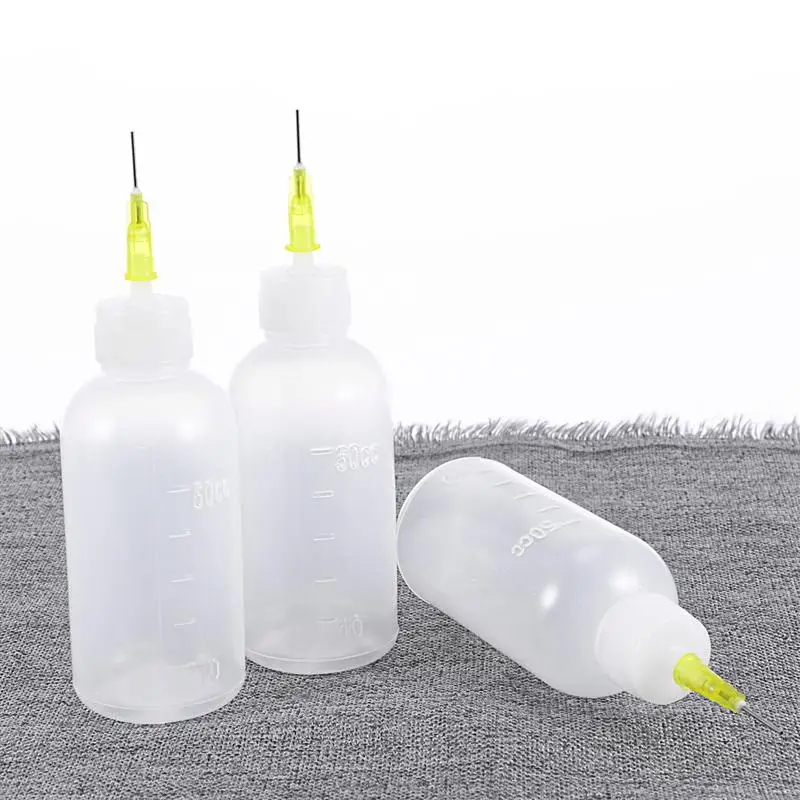 6pcs Empty Needle Tip Bottles Multi Purpose Precision Tattoo Applicator Bottle Needle Tip Bottle