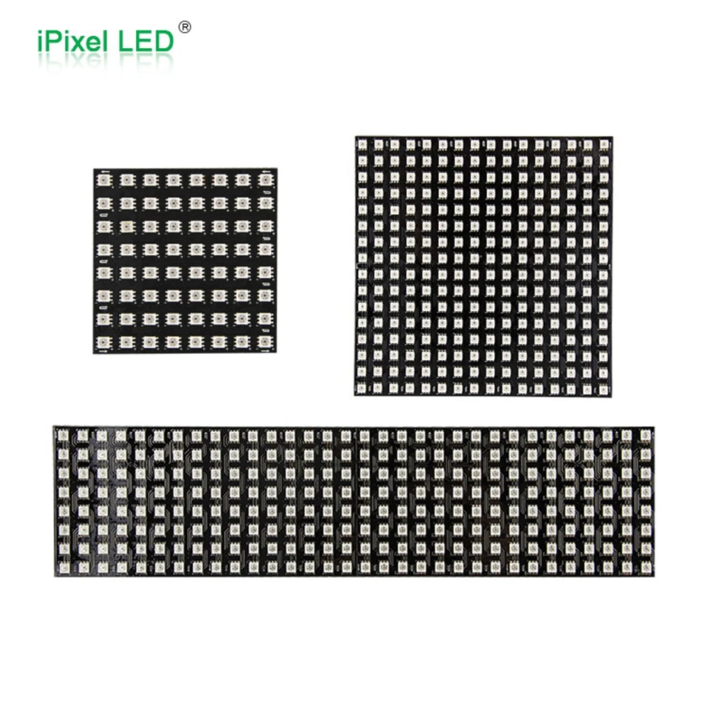 Imagem -04 - Pixéis Multi Matriz de Cor Sk9822 Conduziu a Iluminação Flexível do Painel de Digitas Dc5v 256