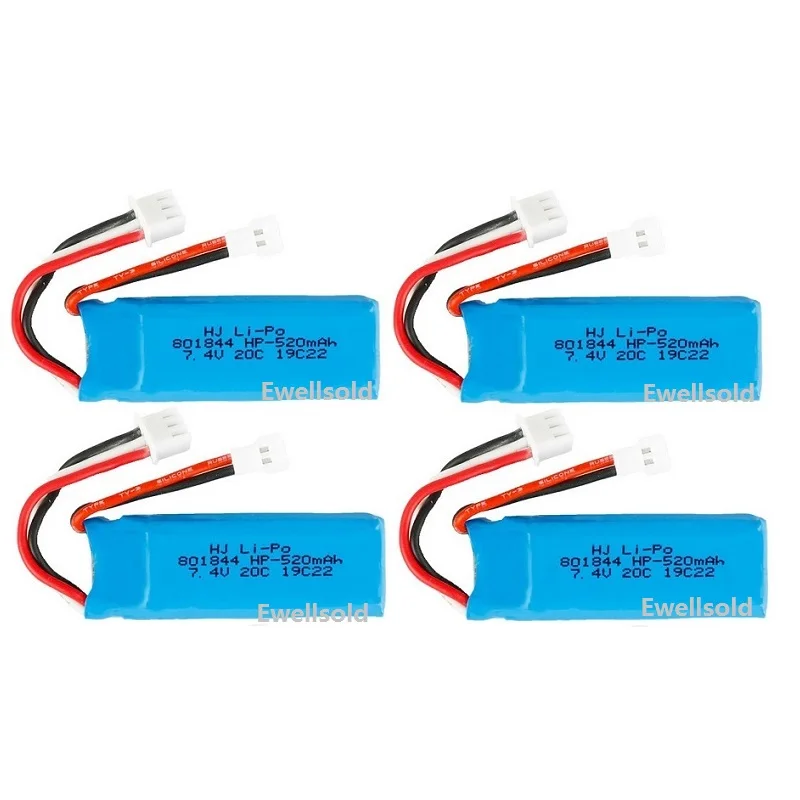 wltoys F959 F22 XK A180 A600 A700 A800 A430 R/C airplanes 7.4V 520mah Lipo battery 2S 7.4V 520mah Lipo battery 801844/USB