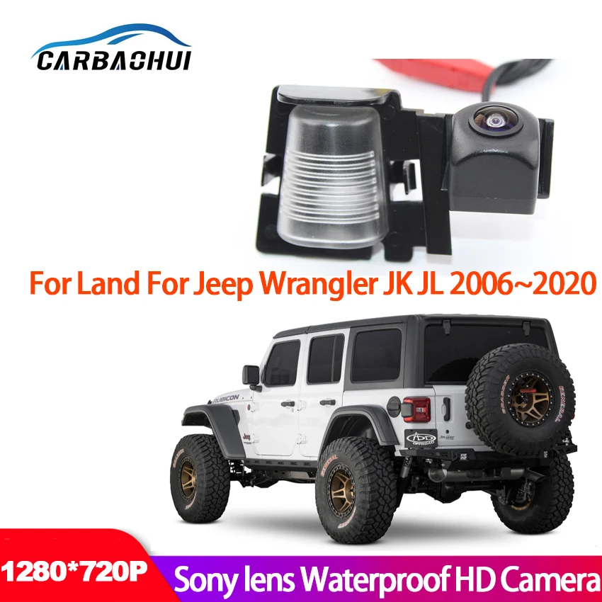 

Автомобильная камера заднего вида для парковки для Land For Jeep Wrangler JK JL 2006 ~ 2019 2020 CCD full HD ночное видение водонепроницаемая