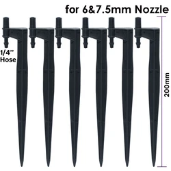 KESLA 10PCS Garden Drip Irrigation 20cm Stake Support Holder for 6&7.5MM Nozzle Sprinkler Connect 1/4'' Hose Watering Bonsai