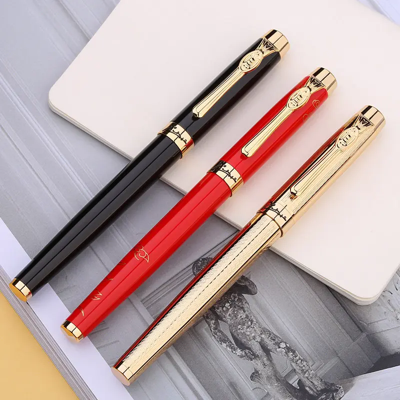 Picasso  933 Metal Rollerball Pen Avignon Fine 0.5mm Golden Clip Writing Signing Pen for Office Business School Gift Home