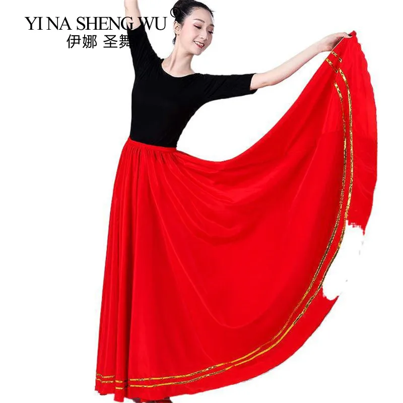 Women Spanish Flamenco Costume Belly Dance Skirt Stage Performance Competition Big Swing Dresses Gypsy Style Bullfight Costumes