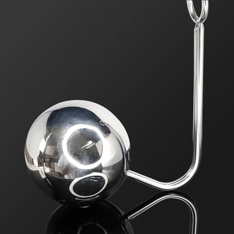 Stainless Steel Giant Ball Anal Hook Metal Butt Plug Anus Putty Slave Prostate Massager BDSM Sex Toy for Men Extreme Anal Toys