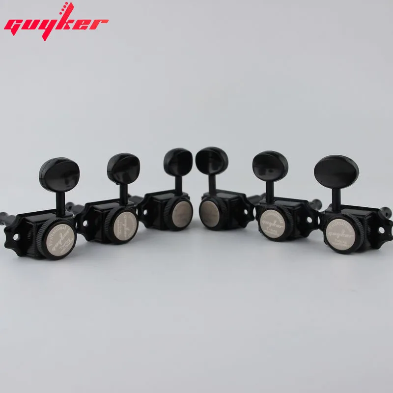 1 SET 3R3L GUYKER Lock String Tuners Vintage Tuners Machine Heads Tuners Black