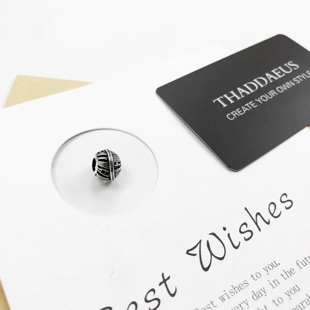 Beads Black Feather Winter 925 Stertling Silver Charms Europe Karma European Jewelry Accessories for Women Men