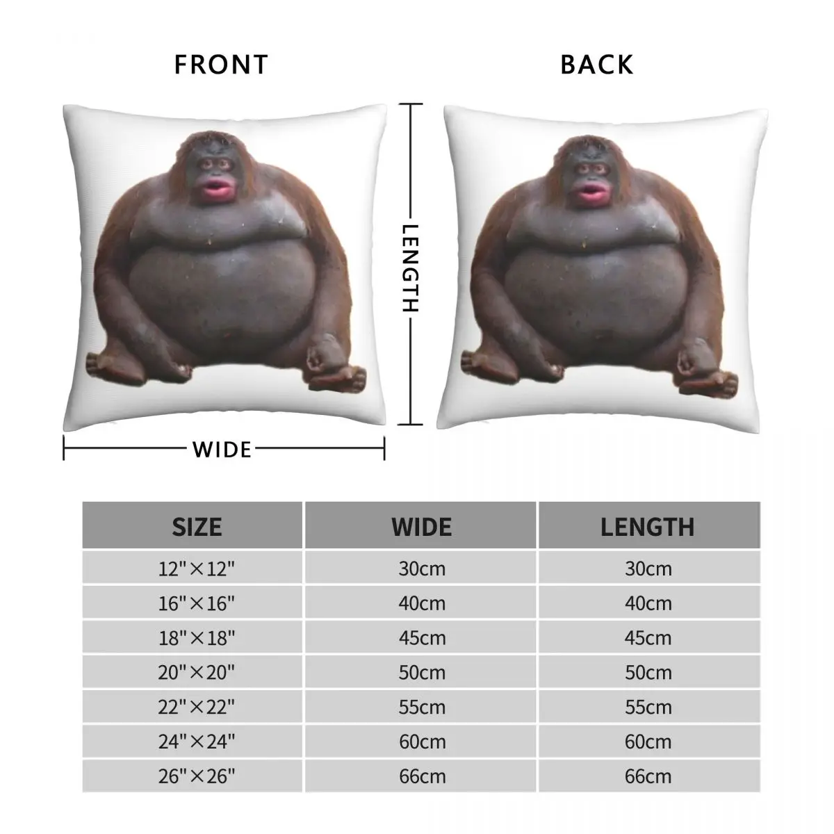 Le Monke Uh Oh Stinky Pillowcase Polyester Linen Velvet Printed Zip Decor Room Cushion Cover