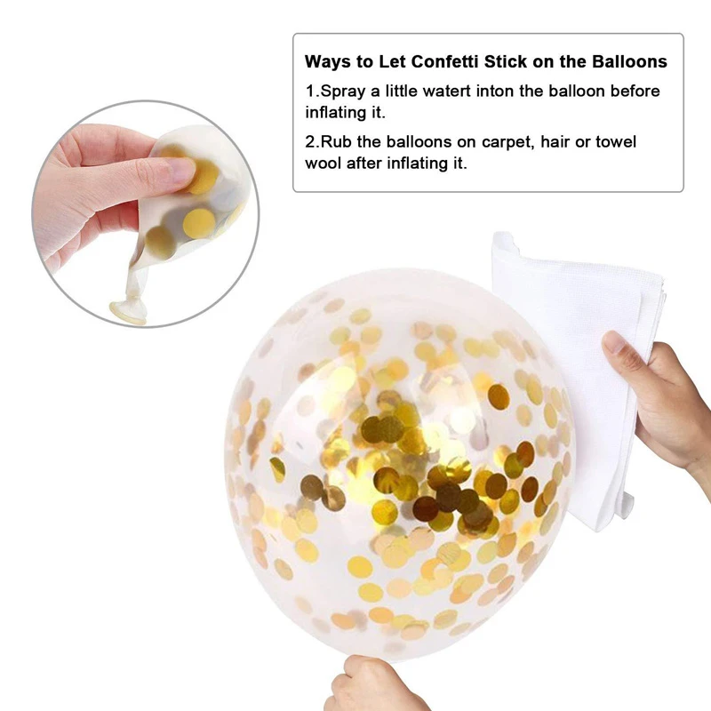 50pcs Celebrate Festival Baby Shower Wedding Birthday Party Decoration Globo Navy Blue Metallic Gold Confetti Balloons 12 Inch