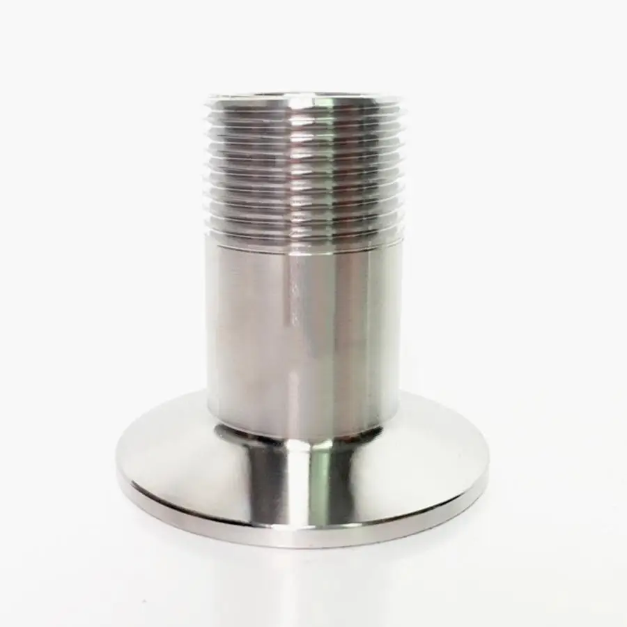 

1-1/4" BSPT Male x 2" Tri Clamp SUS 304 Stainless Steel Sanitary Coupler Fitting Homebrew Beer