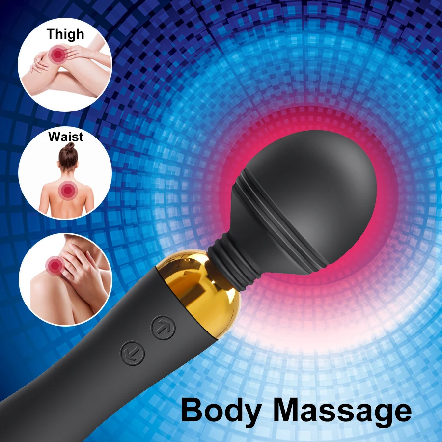 FLXUR Powerful AV Vibrator for Women Magic Vagina Wand Clit Stimulator G Spot Massage Female Masturbator Adult Sex Toy for Woman