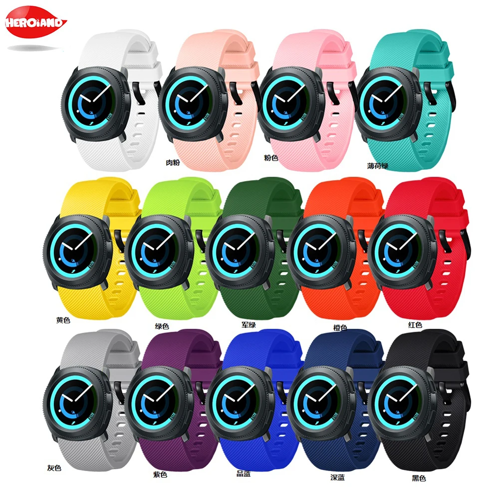 삼성 갤럭시 시계 활성 2 40mm 44mm 스마트 스포츠 스트랩에 대 한 20mm 실리콘 시계 밴드 삼성 기어 스포츠/S2 watchstrap 42mm