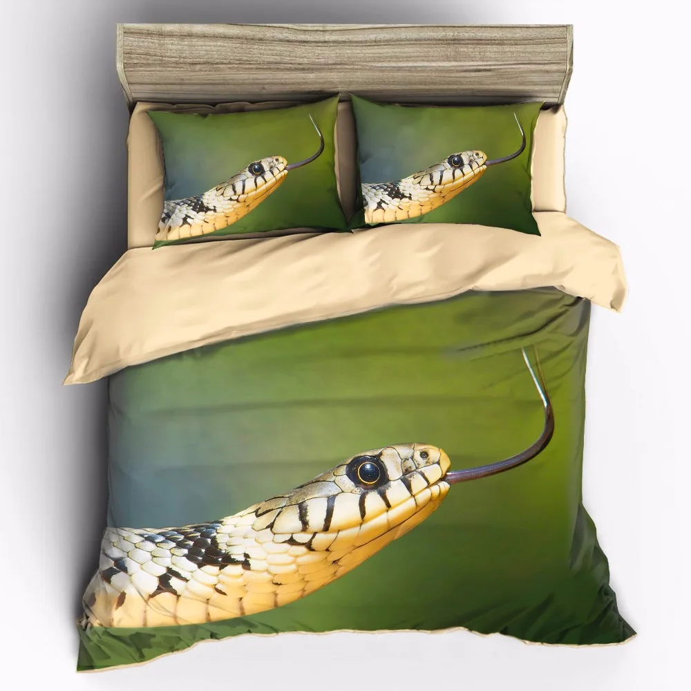 

AHSNME Very real snake tongue sub picture Customizable Bedding Sets Duvet Cover pillowcase set