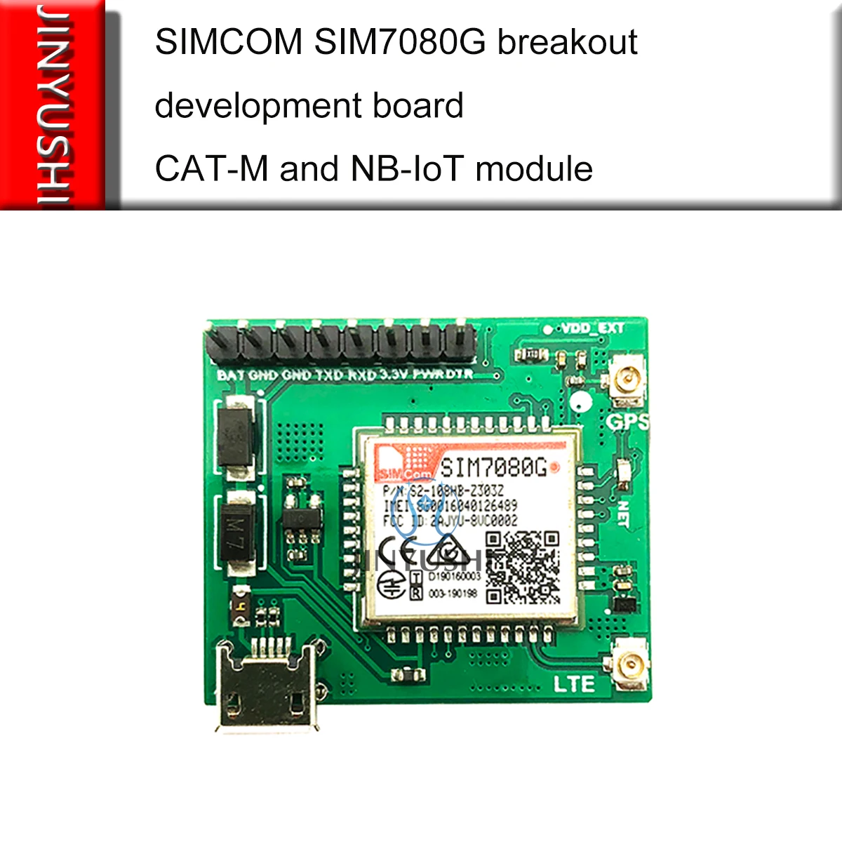 SIMCOM SIM7080G breakout Development board Core board With USB Port LTE CAT-M and NB-IoT module Compatible SIM868