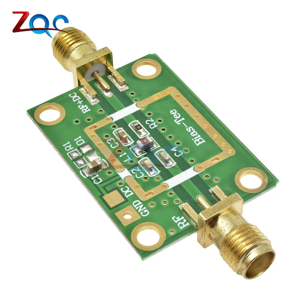 Bias Tee Wideband Frequency 10MHz -6GHz RF DC blocker for HAM radio RTL SDR LNA Low Noise Ham Radio Amplifier 10-6000 MHz