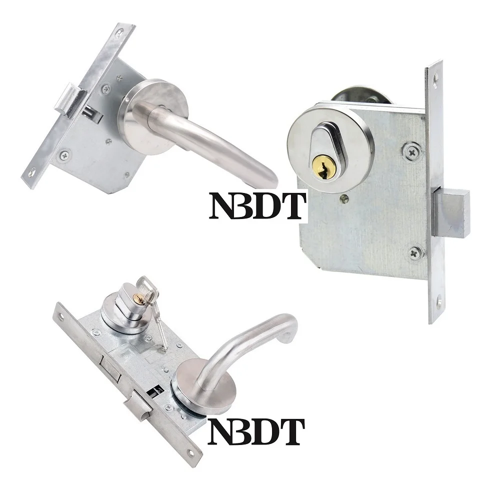 Access Inspection Fire Emergency Escaping Door Lock Latch L Handle For 35-50mm Door Public