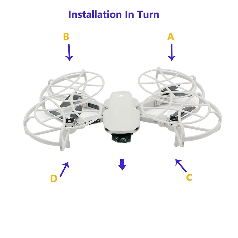 For DJI Mavic Mini 2 SE Propeller Guard Fully Enclosed Protector Prop Blade Protection For Mavic Mini SE/4K Drone Accessories