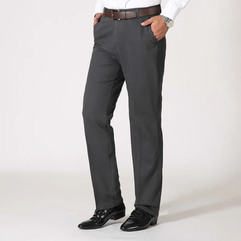 MRMT-pantalones holgados de algodón para hombre, pantalón largo recto de cintura alta, novedad de 2024