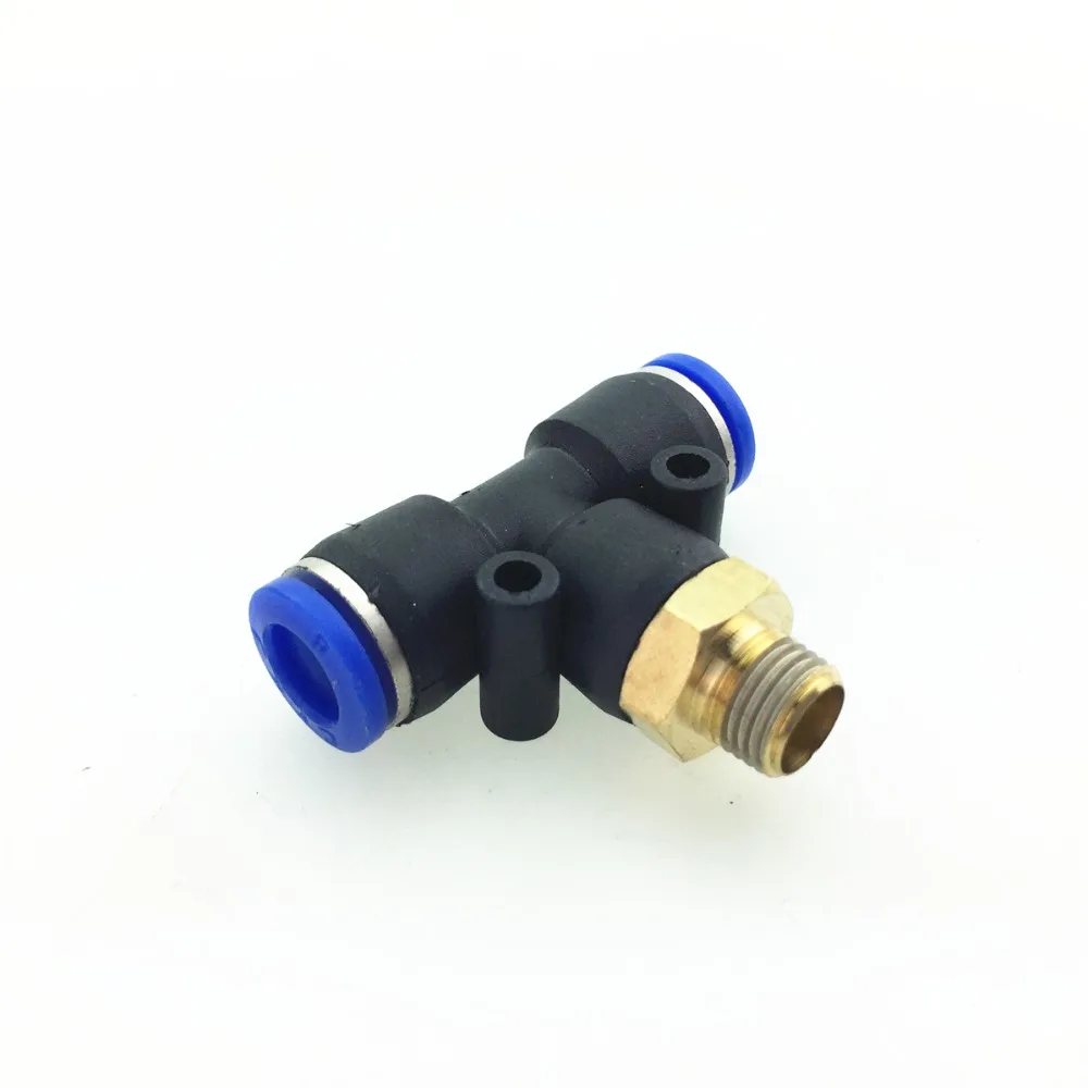 

Auto repair tools T-type threaded tee fast quick insertion pneumatic air pipe joint cylinder solenoid valve 4pcs