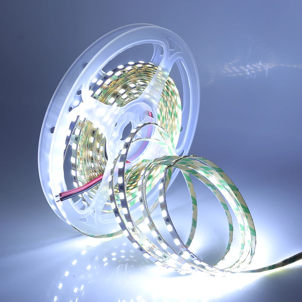 5M DC12V LED Strip Light SMD2835 120LEDs/M LED Tape 4MM PCB Flexible LED Ribbon for Backlight LED Light Strip for Decoration