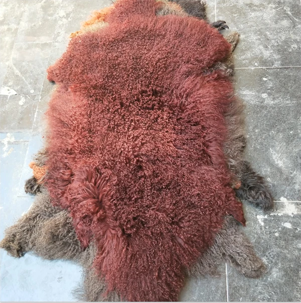 

Chinese High Quality Goat Fur Skin Mongolian Lamb Fur Pelts for Animal Fur Skin Fabric