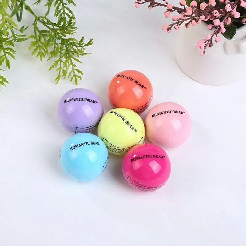 ลิปบาล์ม Ball Moisturizer 6สีลิปบาล์ม Enhancer ธรรมชาติพืช Hair Ball ลิปบาล์ม