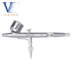 VEDA Airbrush Dual-Action Gravity Feed Airbrush Set with 0.3mm Air Brush Kit Spray Gun for Art Crafts Tattoos Cake Painting