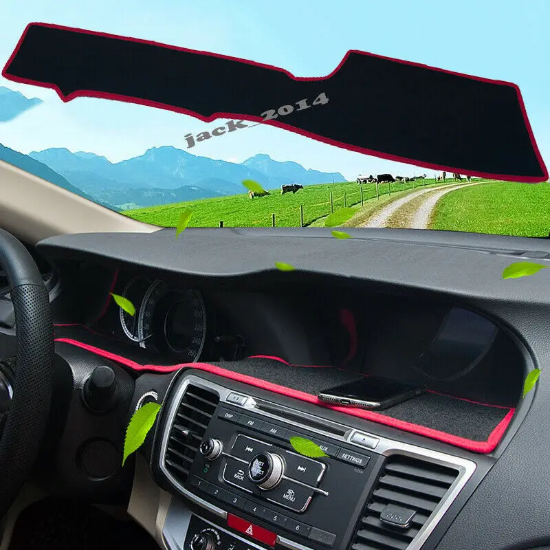

Подходит для Honda Accord 2014 2015 2016 2017 черный коврик для приборной панели с защитой от солнца