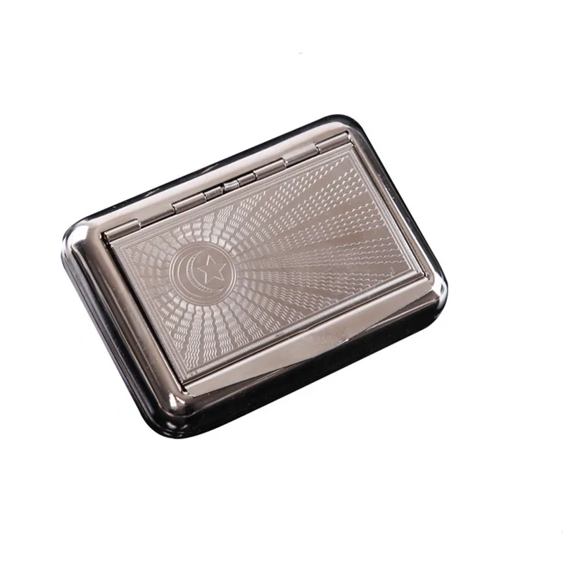 Estuche de cigarrillos de acero inoxidable, accesorios para fumar, caja de cigarrillos de Metal, soporte para cigarrillos, caja de trituradoras de tabaco