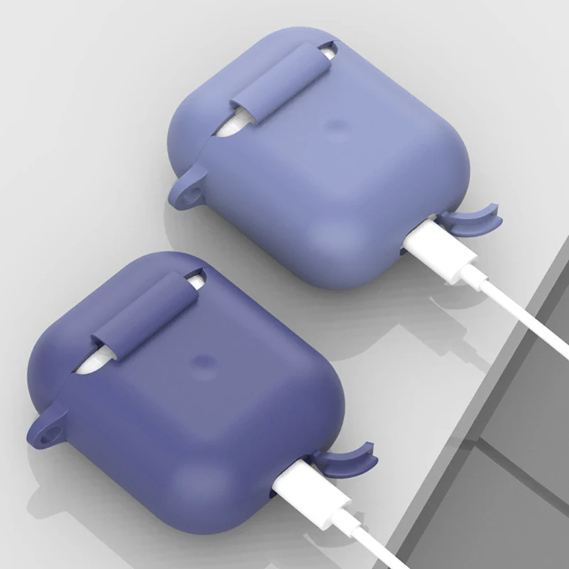 Fundas de silicona para auriculares Airpods 2 Generación, funda protectora para auriculares Apple Airpods 2