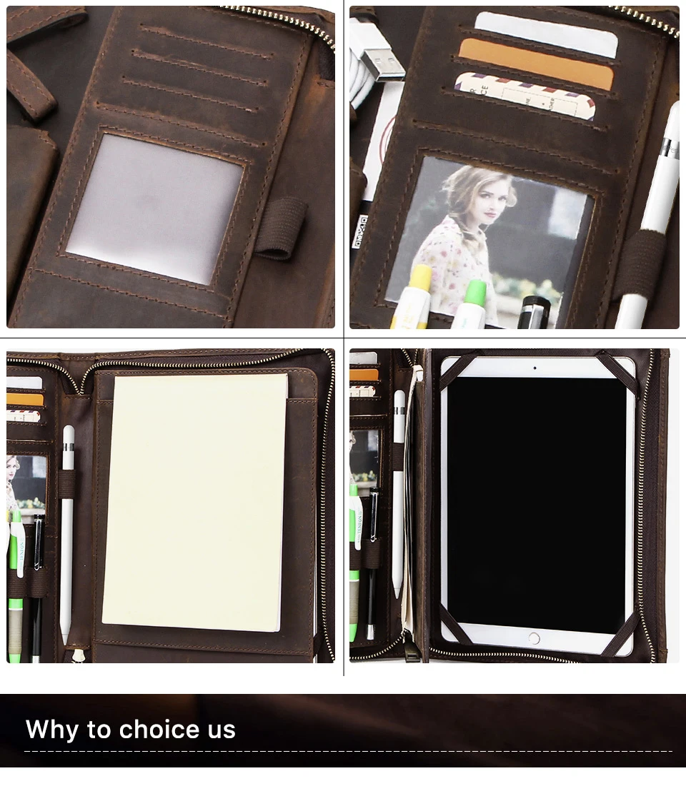 Leder-Portfolio-Hülle für iPad Pro 11 7. 8. 9. 10. Generation iPad Air 5. 6. 4. 10.9 Air 5 Hülle iPad Pro 10.5 9.7 Cover – Detail 17
