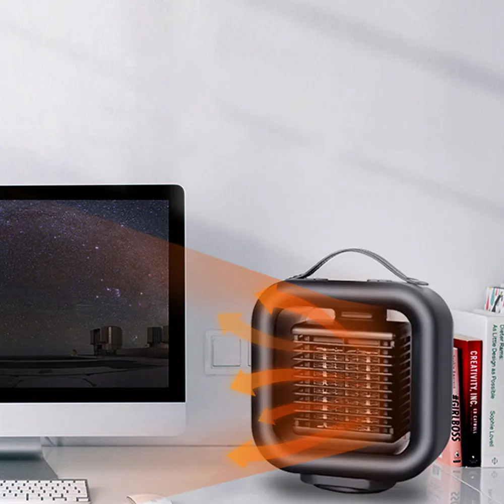 غرفة نوم كتم سخانات صغيرة سطح المكتب سخان كهربائي المنزلية السيراميك الحرارة معدات التدفئة والتبريد الصغيرة